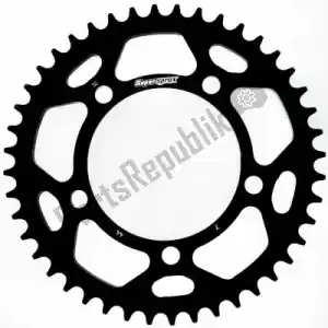 SUPERSPROX SU2744B ktw arrière alu 44t, noir, 525 - Face supérieure
