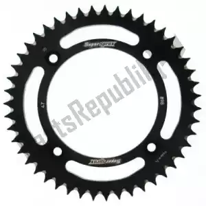 SUPERSPROX SU289847B ktw rear alu 47t, black, 428 - Upper side