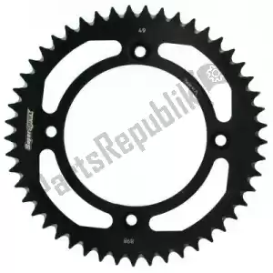 SUPERSPROX SU289849B ktw rear alu 49t, black, 428 - Upper side