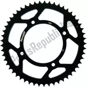 SUPERSPROX SU299853B ktw rear alu 53t, black, 428 - Upper side