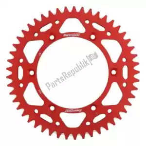 SUPERSPROX SU2151249R ktw rear alu 49t, red, 520 - Bovenkant