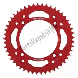 SUPERSPROX SU220949R ktw rear alu 49t, red, 420 - Upper side
