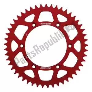 SUPERSPROX SU280849R ktw rear alu 49t, red, 520 - Upper side