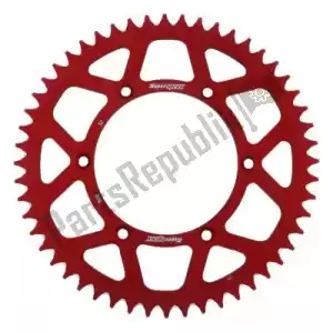 SUPERSPROX SU280852R ktw rear alu 52t, red, 520 - Upper side