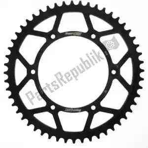 SUPERSPROX SU4151252B ktw rear steel 52t, black, 520 - Upper side