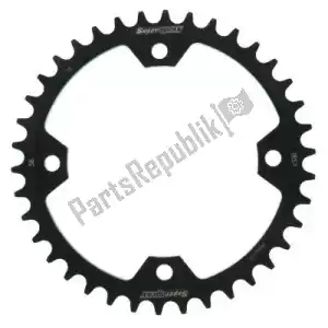 SUPERSPROX SU41185738 ktw posteriore acciaio 73t, nero, 520 - Lato superiore