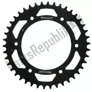 SUPERSPROX SU421042B ktw posteriore acciaio 42t, nero, 520 - Lato superiore