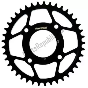 SUPERSPROX SU424641B ktw rear steel 41t, black, 530 - Upper side