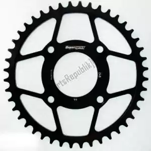 SUPERSPROX SU424844B ktw posteriore in acciaio 44t nero - Lato superiore