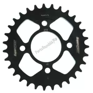 SUPERSPROX SU427231B ktw rear steel 31t black - Upper side
