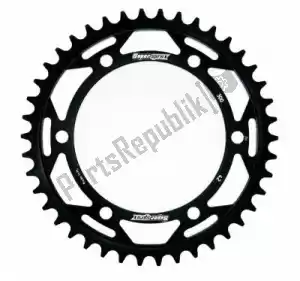 SUPERSPROX SU430042B ktw rear steel 42t, black, 525 - Bovenkant