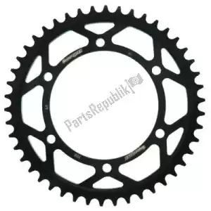 SUPERSPROX SU430046B ktw posteriore in acciaio 46t, nero, 525 - Lato superiore