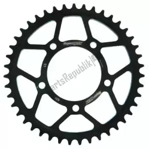 SUPERSPROX SU482943B ktw posteriore acciaio 43t, nero, 530 - Lato superiore