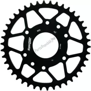 SUPERSPROX SU490542B ktw rear steel 42t, black, 520 - Bovenkant