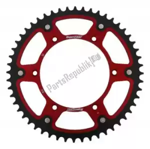 SUPERSPROX SU6151252R ktw rear stealth 52t, red, 520 - Upper side