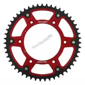 SUPERSPROX SU621051R ktw posteriore stealth 51t, rosso, 520 - Lato superiore