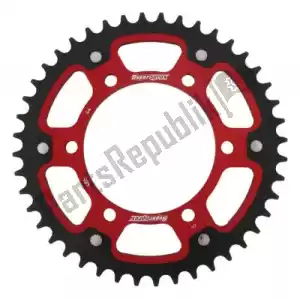 SUPERSPROX SU648644R ktw ty? stealth 44t, czerwony, 520 - Górna strona