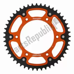 SUPERSPROX SU699048O ktw sigilo trasero 48t, naranja, 520 - Lado superior