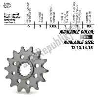 37610121114, Moto Master, Ktw avant acier 14t, 520    , Nouveau