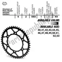 37620021145, Moto Master, Ktw rear steel ultralight 45t, 520    , New