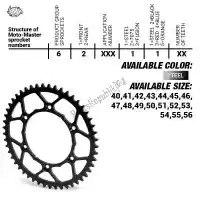 37620071154, Moto Master, Ktw posteriore in acciaio ultraleggero 54t, 520    , Nuovo
