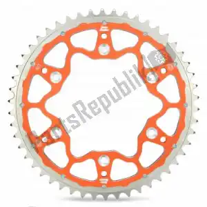 MOTO MASTER 37620303548 ktw rear fusion 48t, orange, 520 - Bovenkant