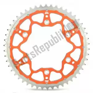 MOTO MASTER 37620303551 ktw fusión trasera 51t, naranja, 520 - Lado superior