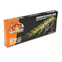 2701130, Moto Master, Chain, race 415 v2 gold 130    , New