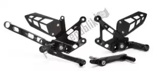 GILLES 31201012 footrest rearset mue2, black - Bottom side
