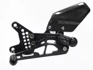 GILLES 31120142 footrest rearset as31gt, black - Bottom side