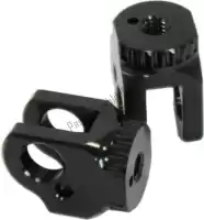 31213011, Gilles, Footrest turning joint set rgk2, black    , New