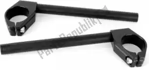 GILLES 31555202B handlebar gp-light 2 black, 55 mm, clip-on set - Bottom side