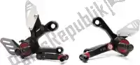 31230802, Gilles, Footrest rearset rct10gt, black    , New