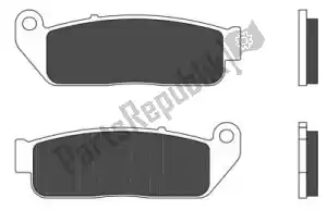 BREMBO 09007GR80SA brake pad 07gr80sa brake pads sinter - Bottom side