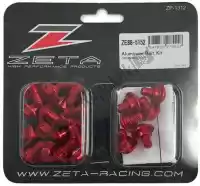 ZE885152, Zeta, Kit de parafuso do corpo de alumínio, vermelho    , Novo