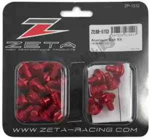 ZETA ZE885152 kit de parafuso do corpo de alumínio, vermelho - Lado inferior