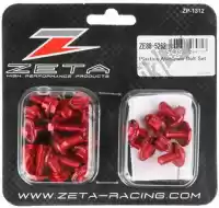 ZE885262, Zeta, Kit de tornillos de cuerpo de aluminio, rojo    , Nuevo