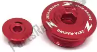 ZE891150, Zeta, Tapones de motor, rojo    , Nuevo