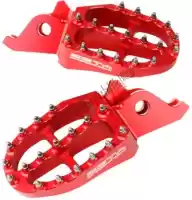 ZE931022, Zeta, Footpegs, red    , New