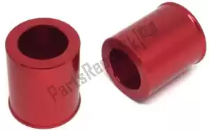 ZETA ZE933081 front wheel spacers, red - Bottom side