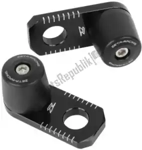 ZETA ZE936150 rear axle slider, black - Bottom side