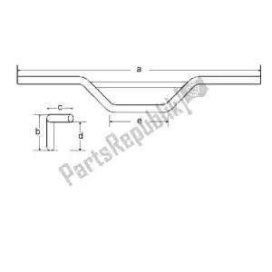 Magura 2702197 handlebar alu 28mm 2702197 magura - Upper side