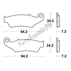 Here you can order the brake pad from Unknown, with part number MCB669SV: