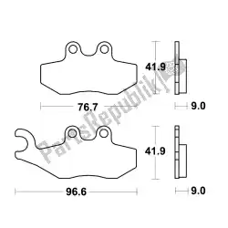 Here you can order the brake pads from TRW, with part number MCB744SRM: