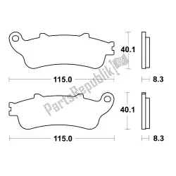 Qui puoi ordinare pastiglie freno da Unknown , con numero parte MCB705SH: