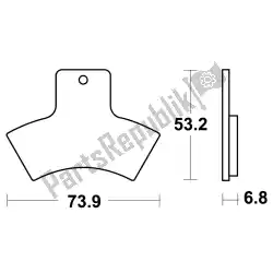 Here you can order the brake pad from Unknown, with part number MCB762SI: