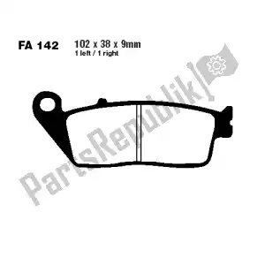 EBC SFA142 brake pads - Bottom side