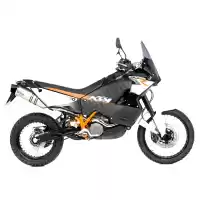 8430E, Leovince, Lv one evo slip-on, stainless steel muffler ktm adventure  lc8 s r dakar edition 990 950, New