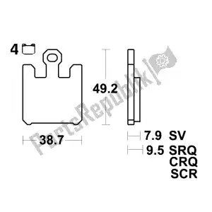 Unknown MCB742CRQ pedal de freio - Lado inferior