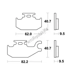 Here you can order the brake pad from Unknown, with part number MCB724SI: